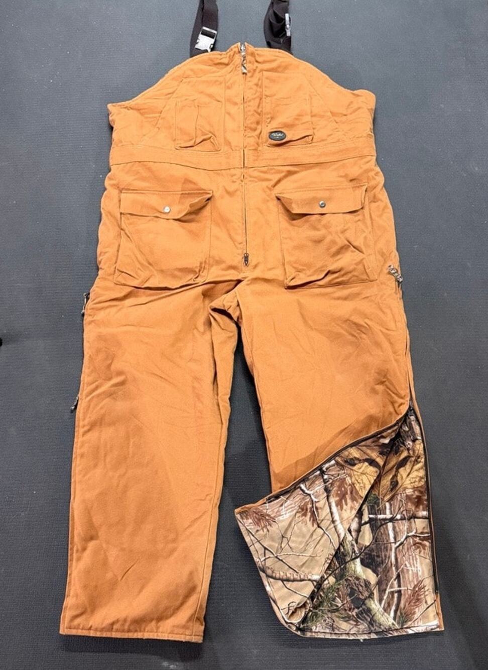 Walls Insulated Duck Hunting Overalls Camo Leg Zip
